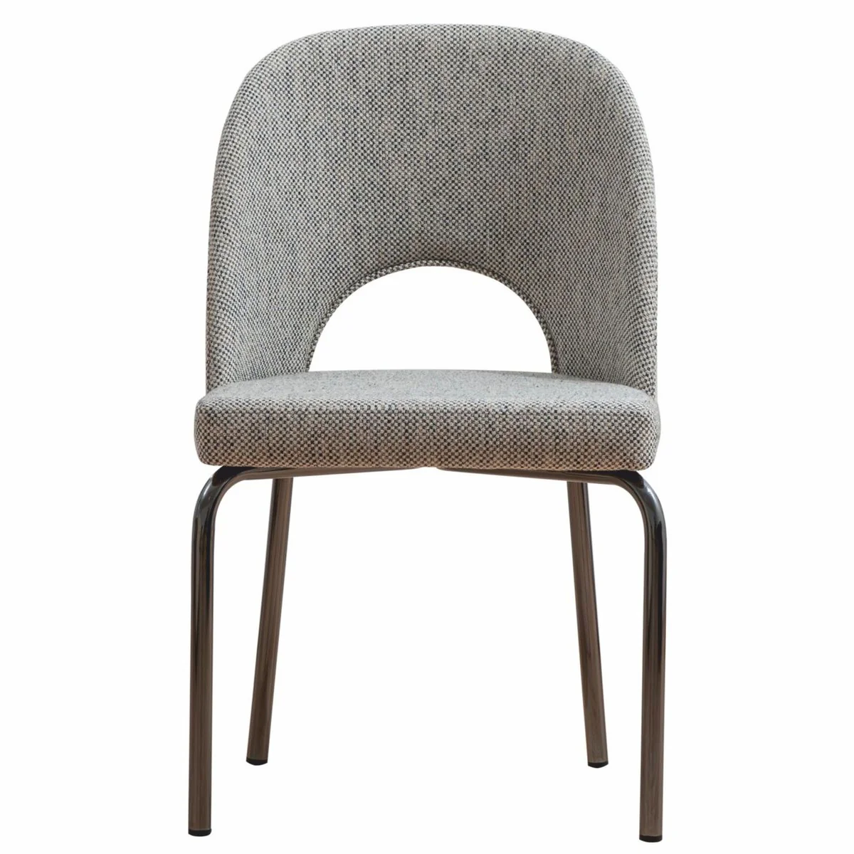 Luxury dining room chair gray / black H. 87 cm - Dining room furniture