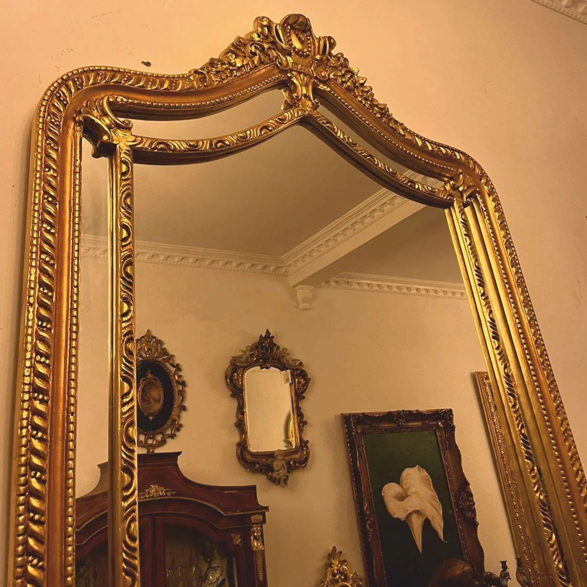 Baroque mirror gold H. 200 cm - magnificent baroque furniture