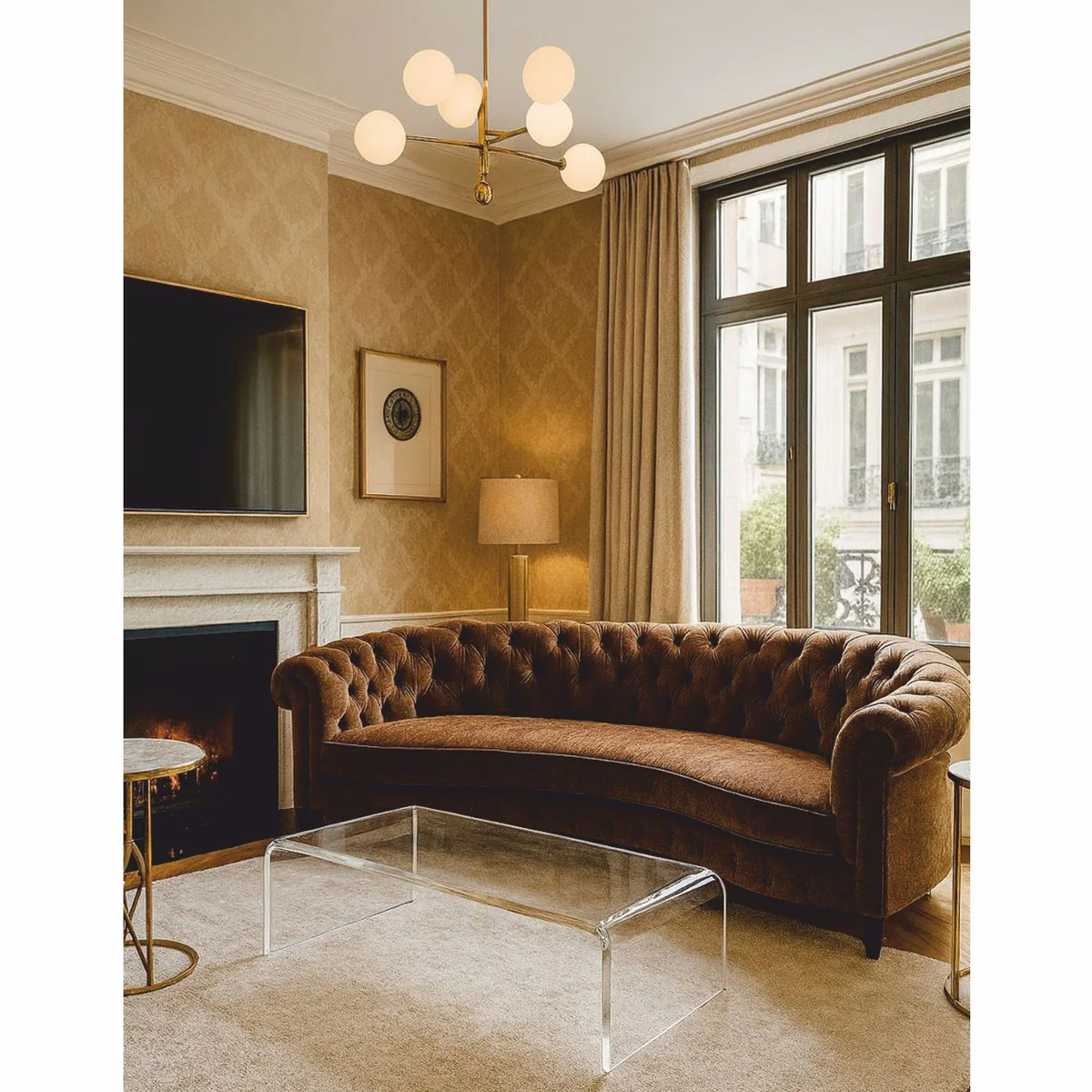 Baroque chest of drawers brown / gold / black 95 x 45 x H. 85 cm - Handcrafted solid wood chest of drawers with 2 drawers and marble top - Baroque furniture