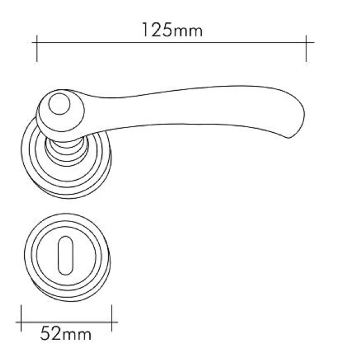 Luxury baroque door handle set gold 12.5 x H. 5.2 cm - noble brass door handles with 24 carat gold plating and Swarovski crystal glass - luxury quality