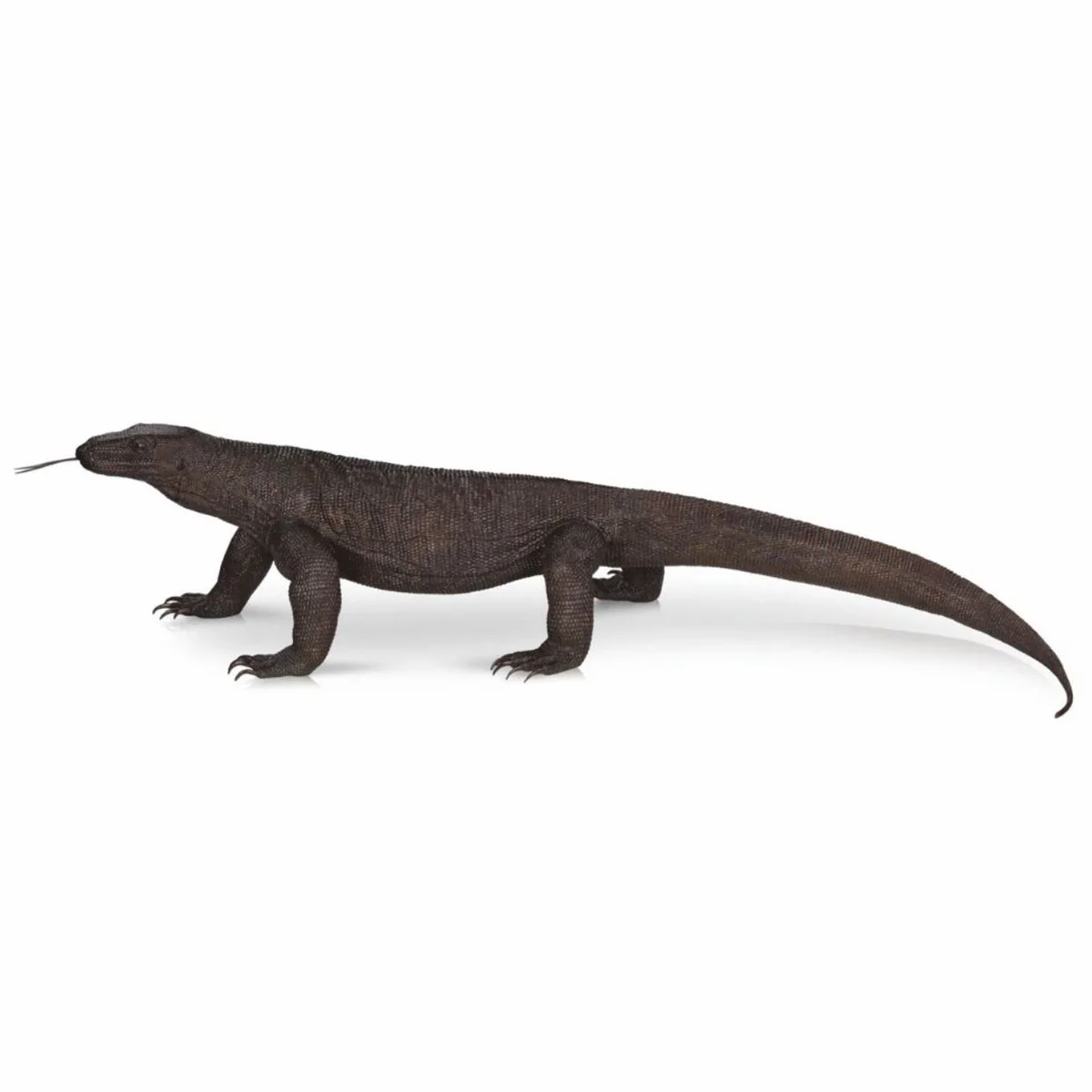 XXL garden decorative bronze sculpture Komodo dragon 280 cm - life-size bronze figure