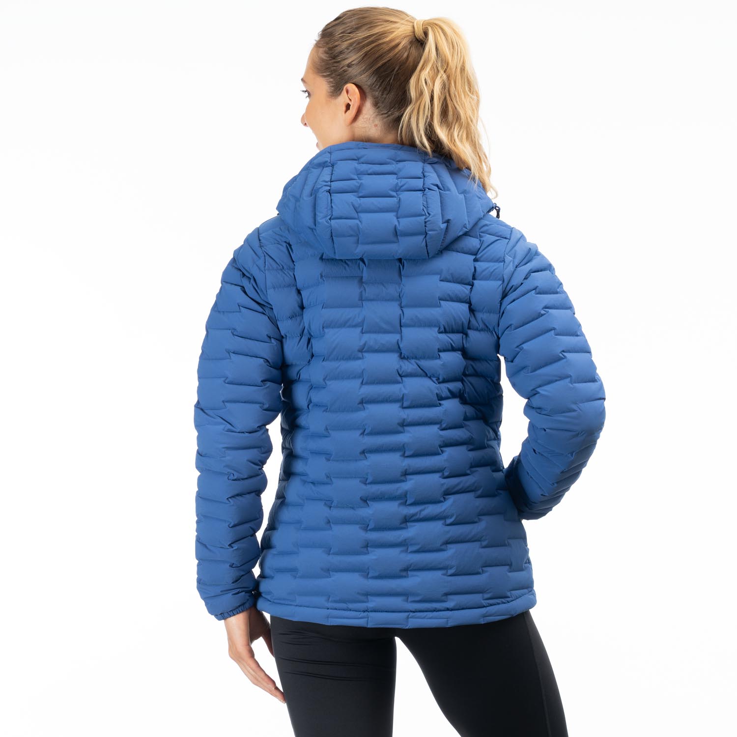 Luna stretch down jacket with hood