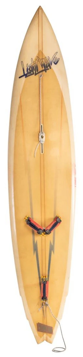 Luxury decoration 80s vintage surfboard 298 x 61 x H. 14 cm - used retro surfboard - collector