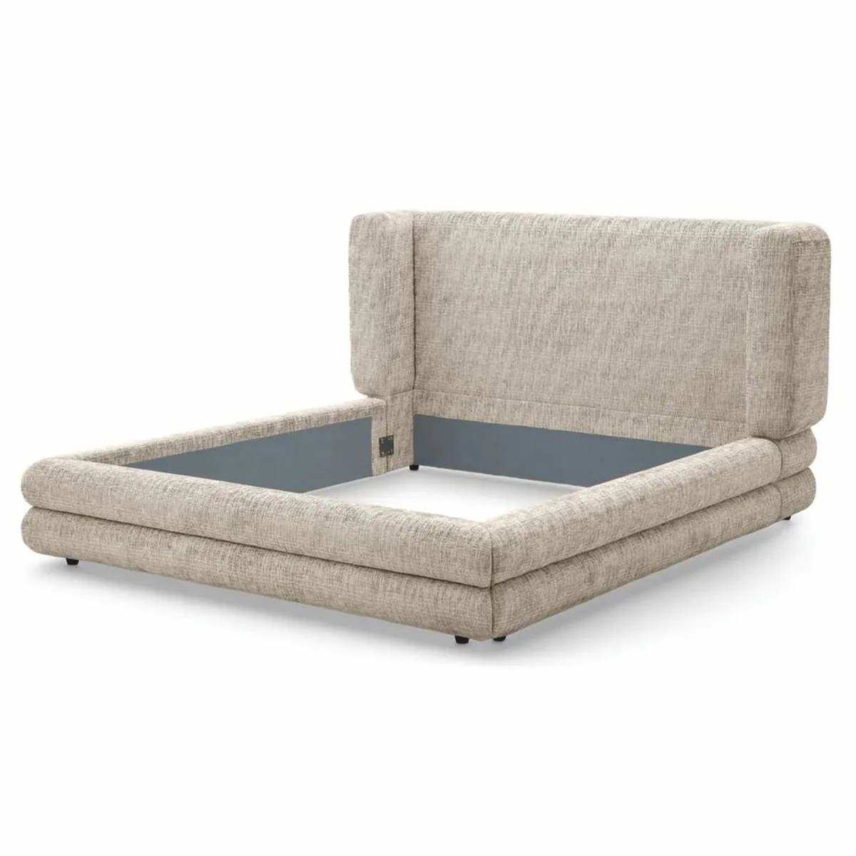 Luxury Double Bed Beige / Black - Hotel & Bedroom Furniture