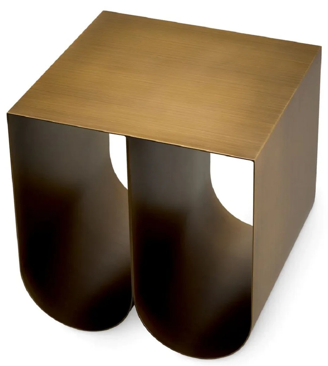 Luxury metal side table brass 50 cm