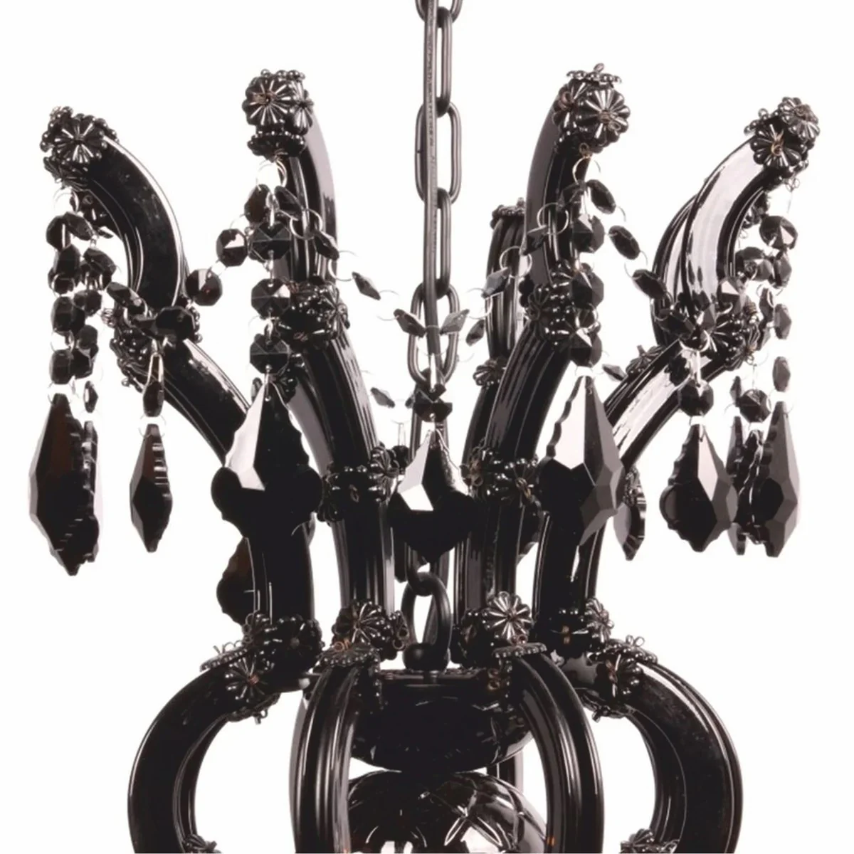 Baroque crystal chandelier black Ø 73 x H. 78 cm - Baroque lights