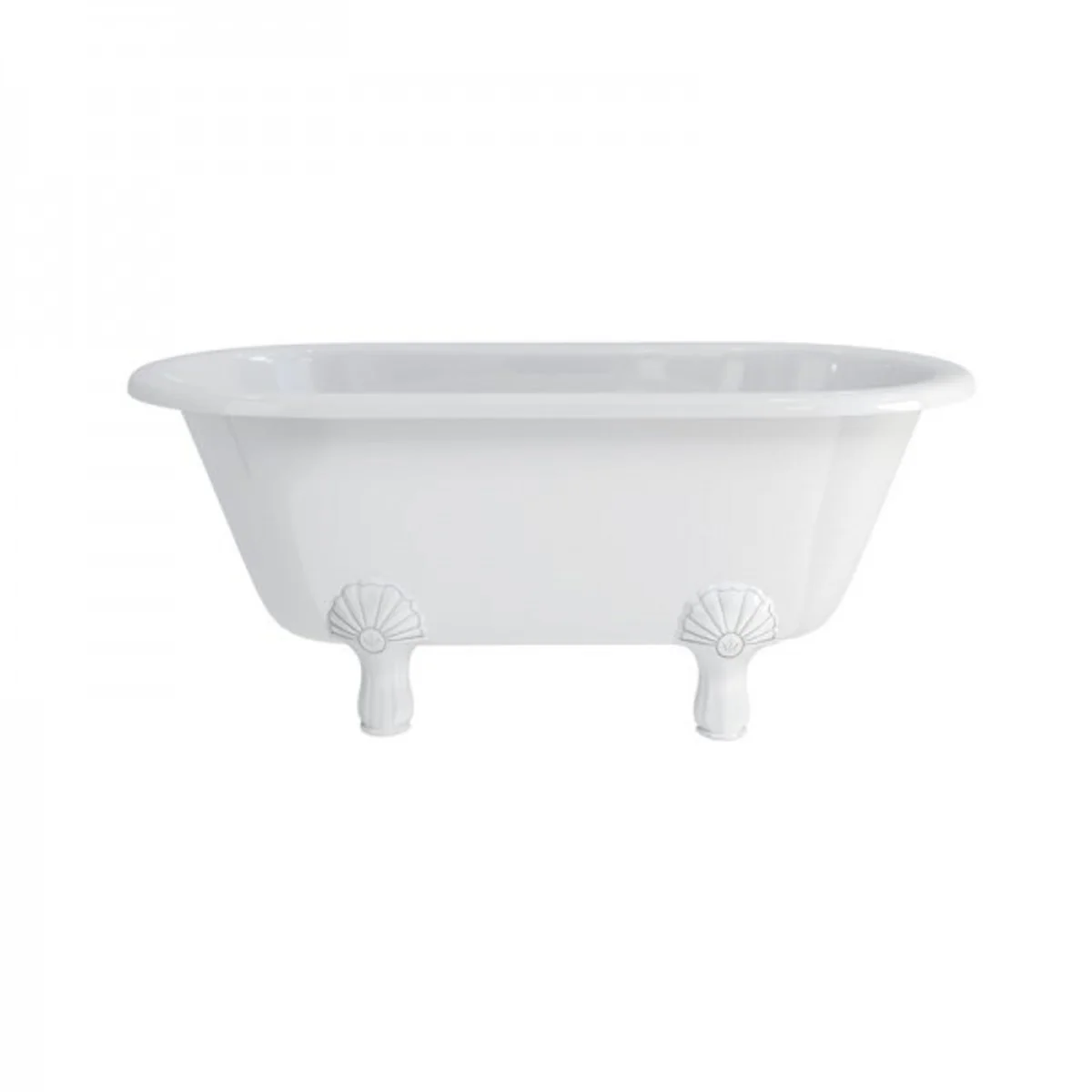 Art Nouveau freestanding bathtub 1500mm BWin White - Freestanding retro antique bathtub