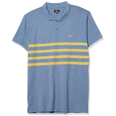 ALPINESTARS PERPETUAL STRIPE BLUE POLO SHIRT