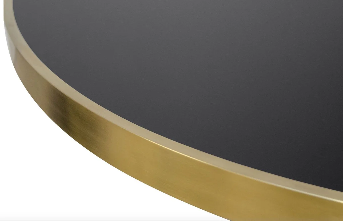 Luxury dining table black / gold 120 x H. 76 cm - designer dining room furniture