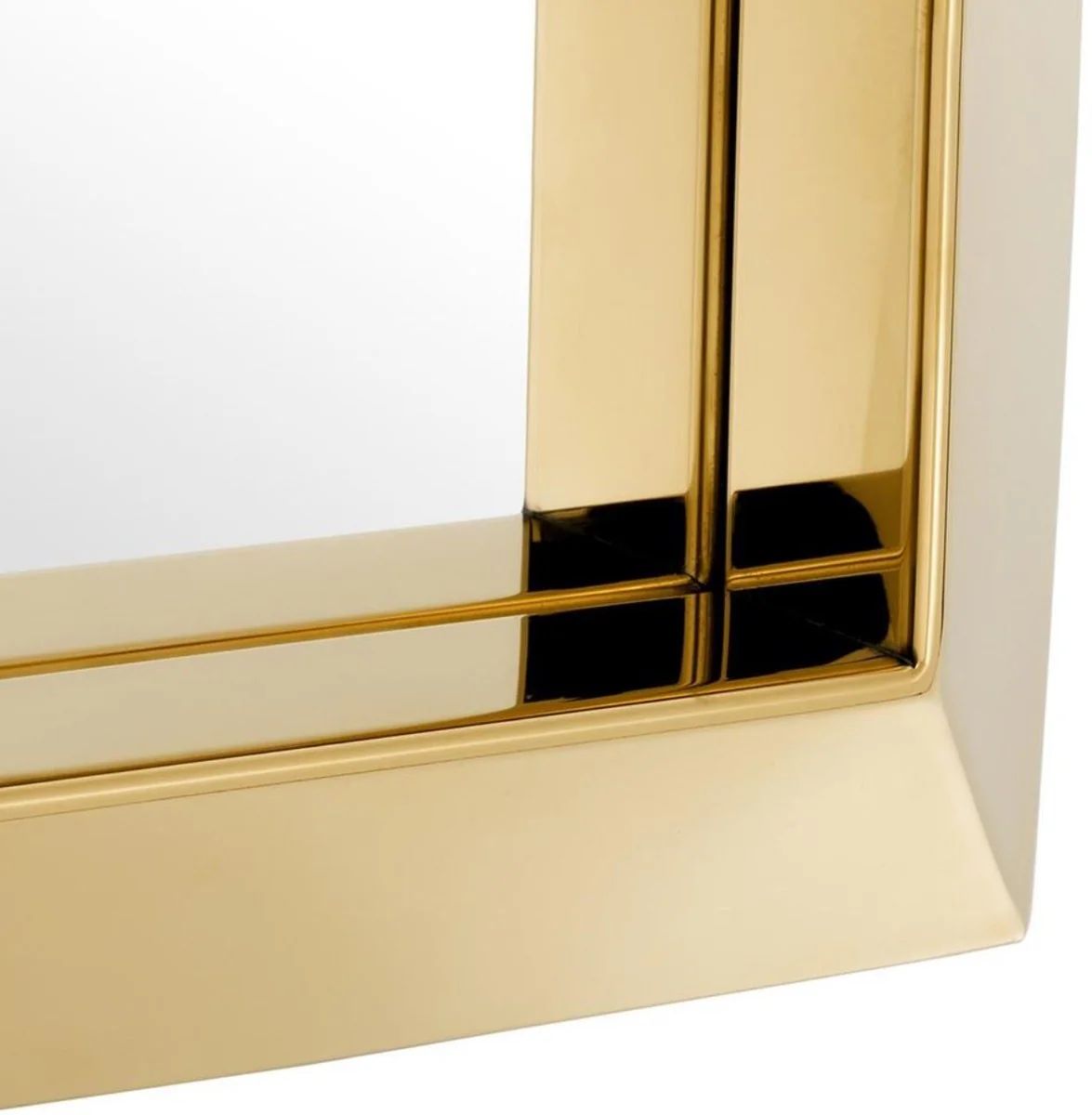 Luxury mirror gold 31 x 7 x H. 31 cm - stainless steel wall mirror