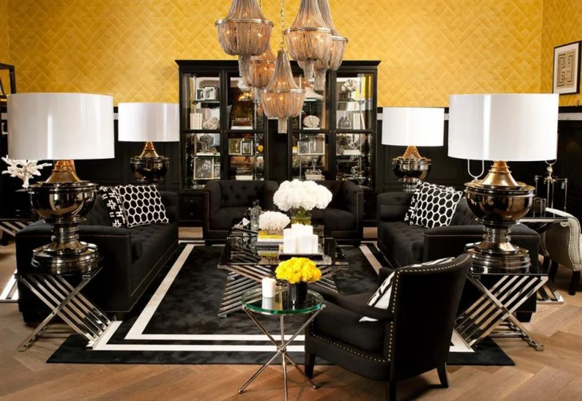 Luxury Art Deco designer side table 45 x H. 60 cm - luxury quality