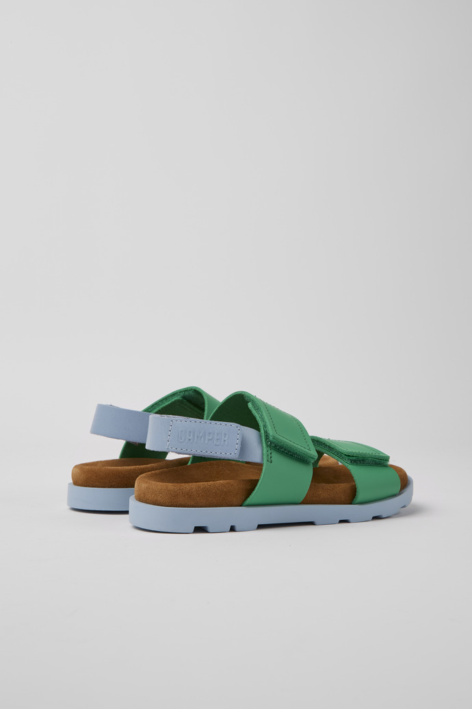 Brutus Sandal Blue and green leather sandals for boys