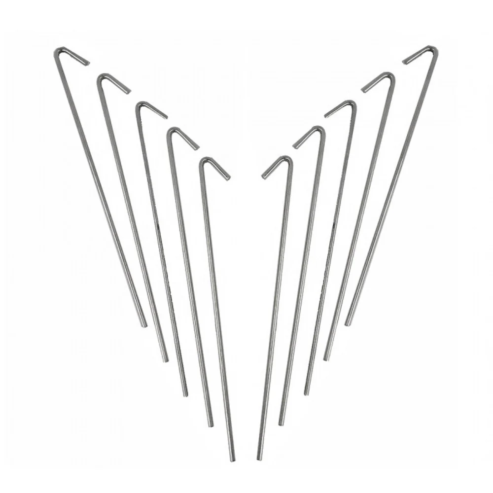 Paket von 10 Piquetas High Peak STEEL PIN PEG 18 CM