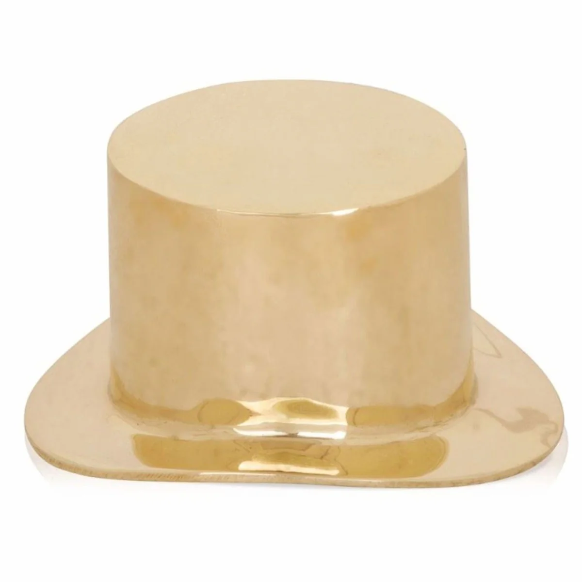 Luxury decorative bronze cylinder hat gold 12 x 10 x H. 7 cm - decorative accessories