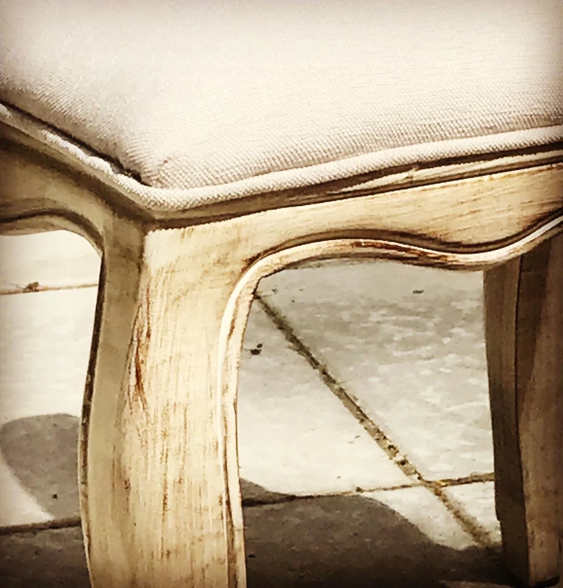 Luxury Baroque Dining Chair Castle Cream with Brass Lion Handle - Furniture Restaurant Hotel - Castle Furniture