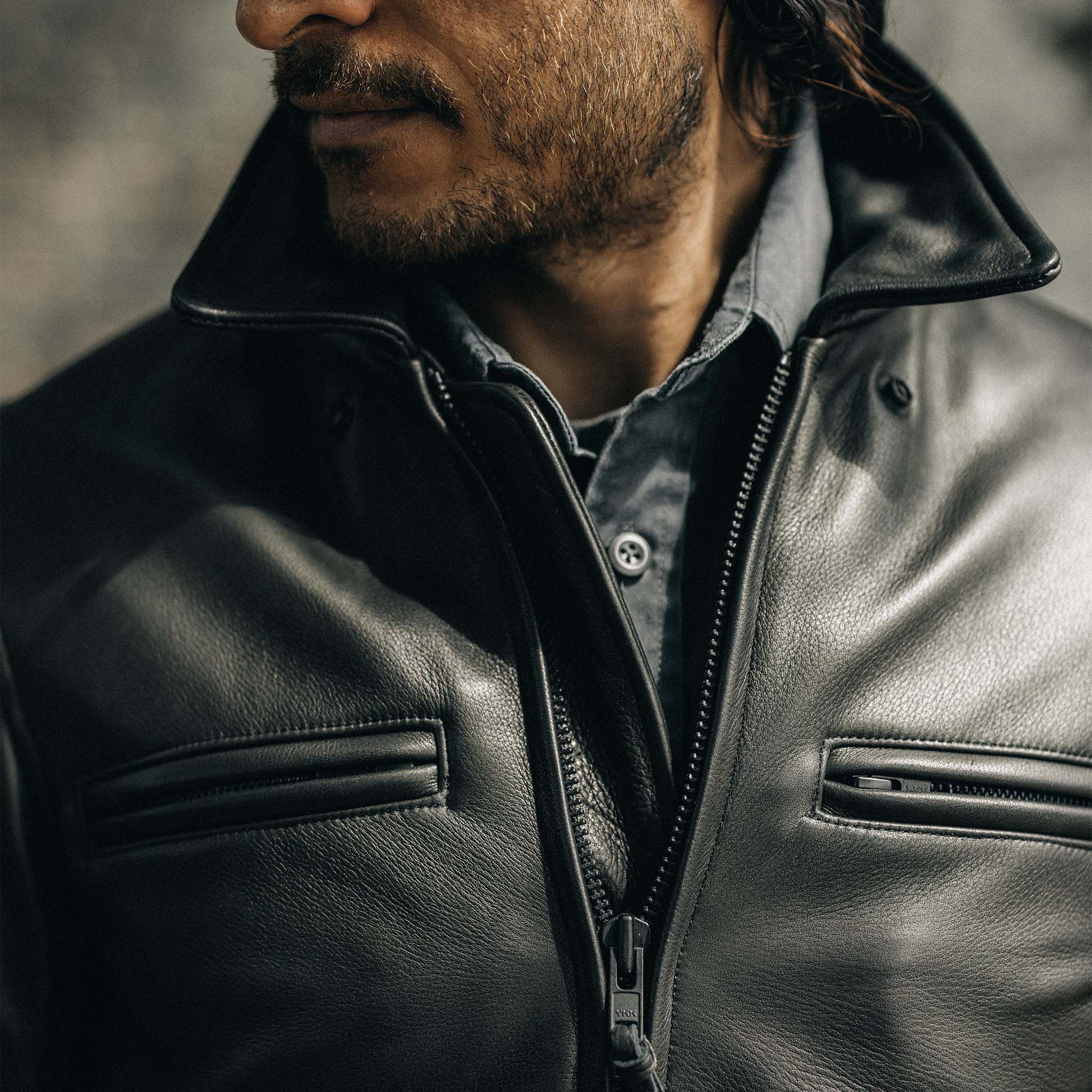 The Moto Jacket in Black Steerhide