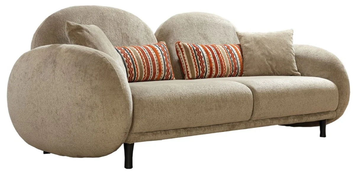 Luxury sofa gray brown / black 230 x 100 x H. 85 cm - living room sofa - living room furniture - luxury furniture - luxury furnishings