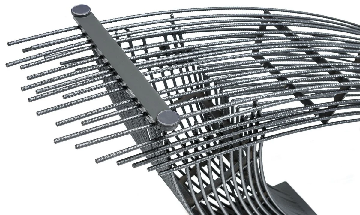 Luxury dining table with glass top gray - Various sizes - Made in Italy