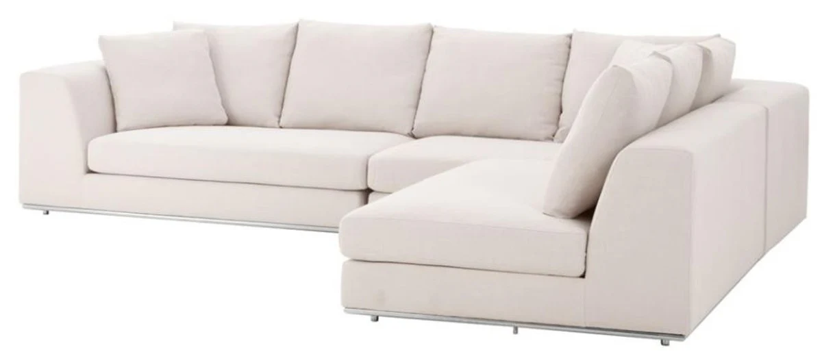 Luxury sofa natural color - designer corner sofa