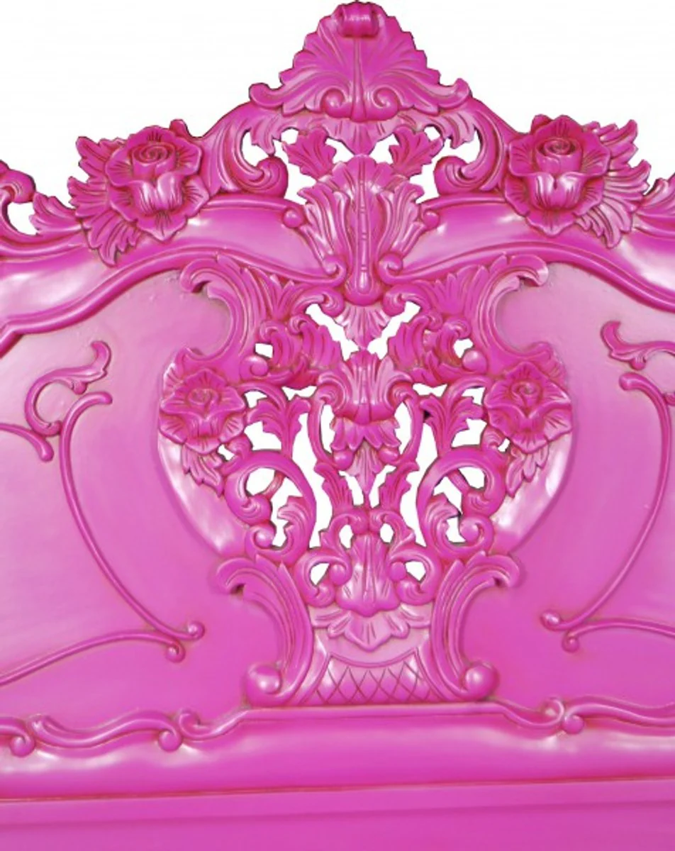 Baroque bed Pure Baroque Pink 160 x 200 cm from the luxury collection by Casa Padrino