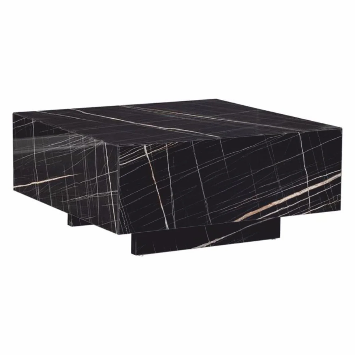 Luxury coffee table in marble look black 104 cm - living room furniture