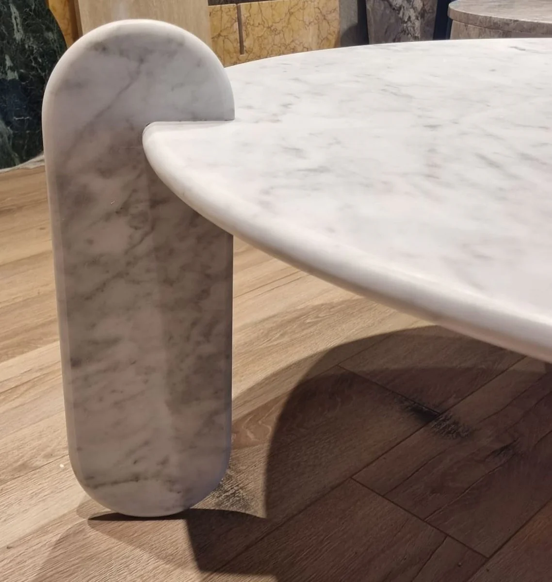 Luxury Marble Coffee Table White 140 cm - Luxury Living Room Furniture