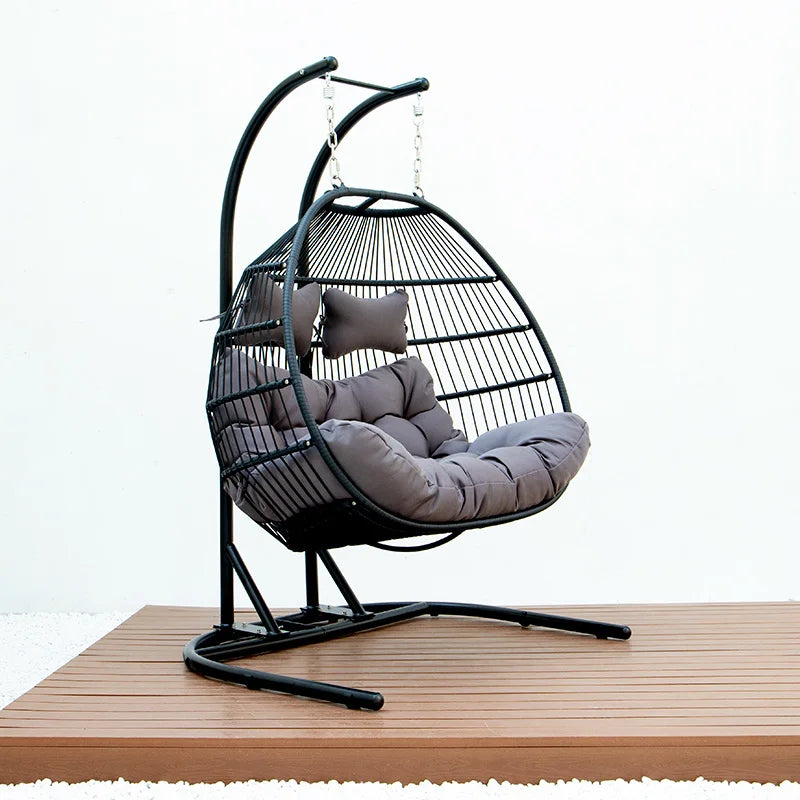 Double Swing Chair with Stand
