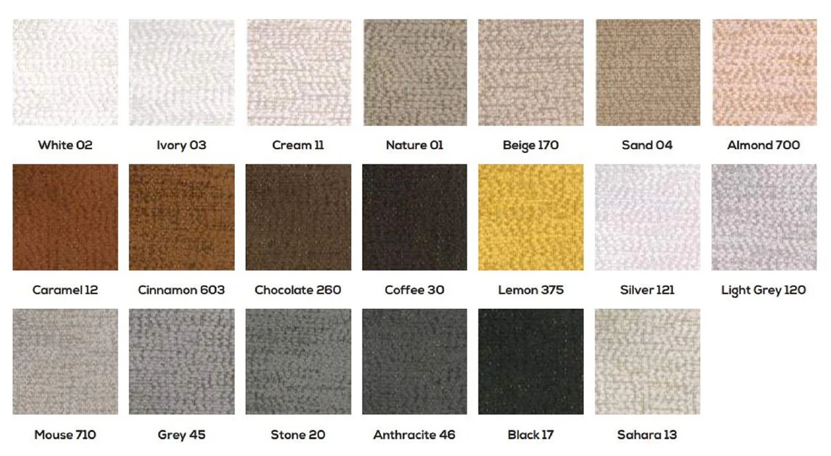 Luxury sofa gray 285 x 106 x H. 83 cm - living room sofa - hotel sofa - living room furniture - hotel furniture - luxury furniture