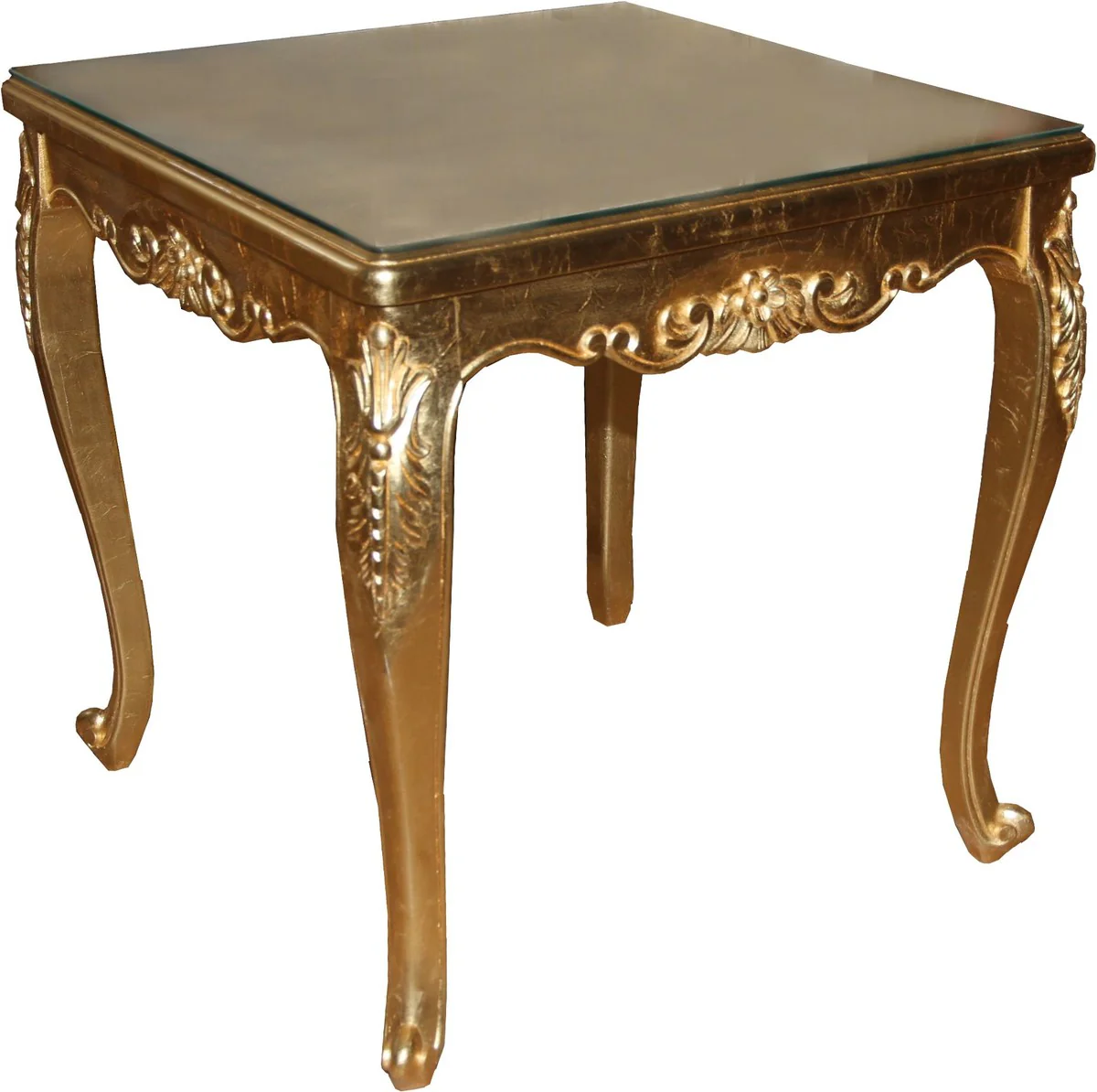 Baroque luxury dining table gold 200 cm x 100 cm - dining room table - Made in Italy