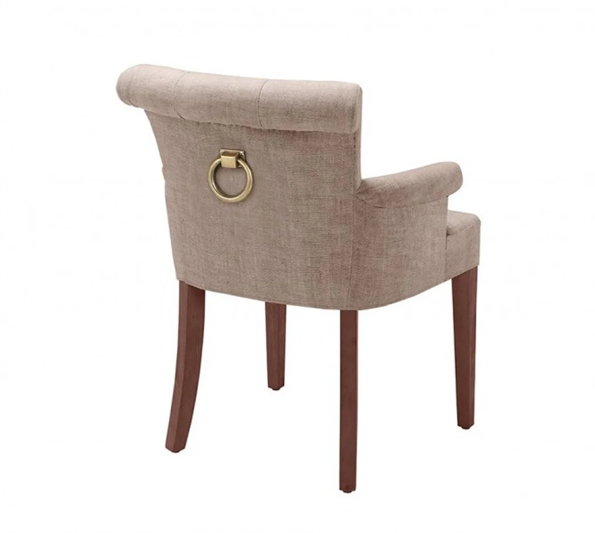Luxury chair with armrest camel brown - luxury collection
