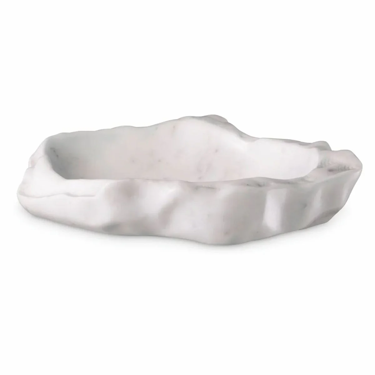 Luxury decorative marble bowl white 25 cm - luxury accessories