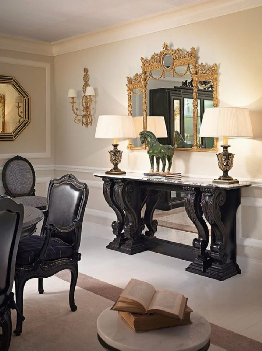 Luxury Baroque Mirror Gold - Italian Baroque Style Wall Mirror - Luxury Furniture in Baroque Style - Magnificent Baroque Furniture - Luxury Quality - Made in Italy