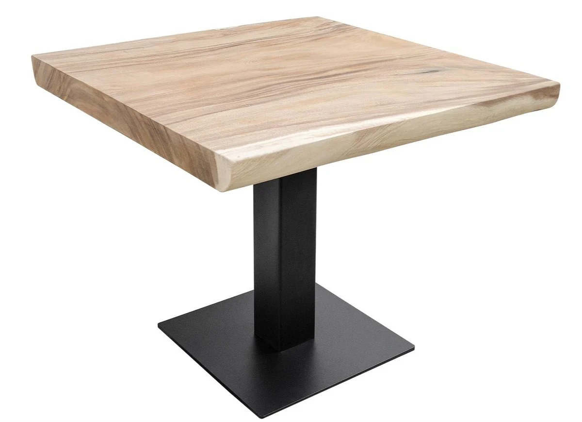 Luxury dining table with black powder-coated table legs - luxury quality