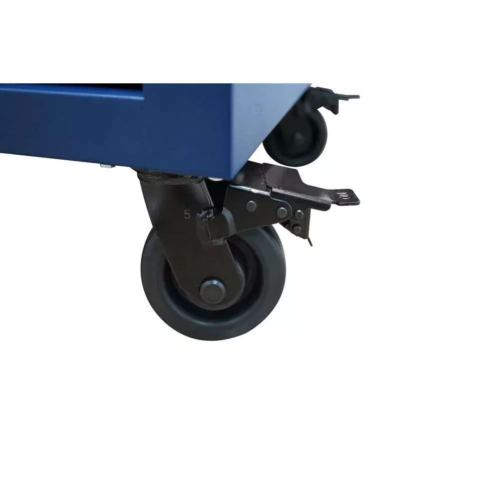 Do you think you have 52. 9-DRAWER MOBILE WORKBENCH WITH ADJUSTABLE-HEIGHT SOLID WOOD TOP IN MATTE BLUE