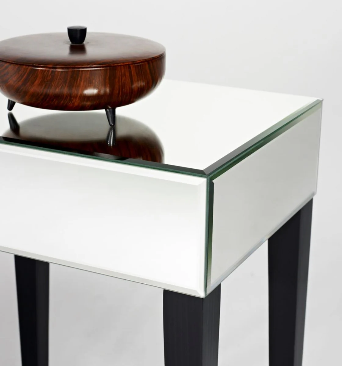 Luxury mirror glass side table 41 x 30 x H. 60 cm - Hotel Furniture