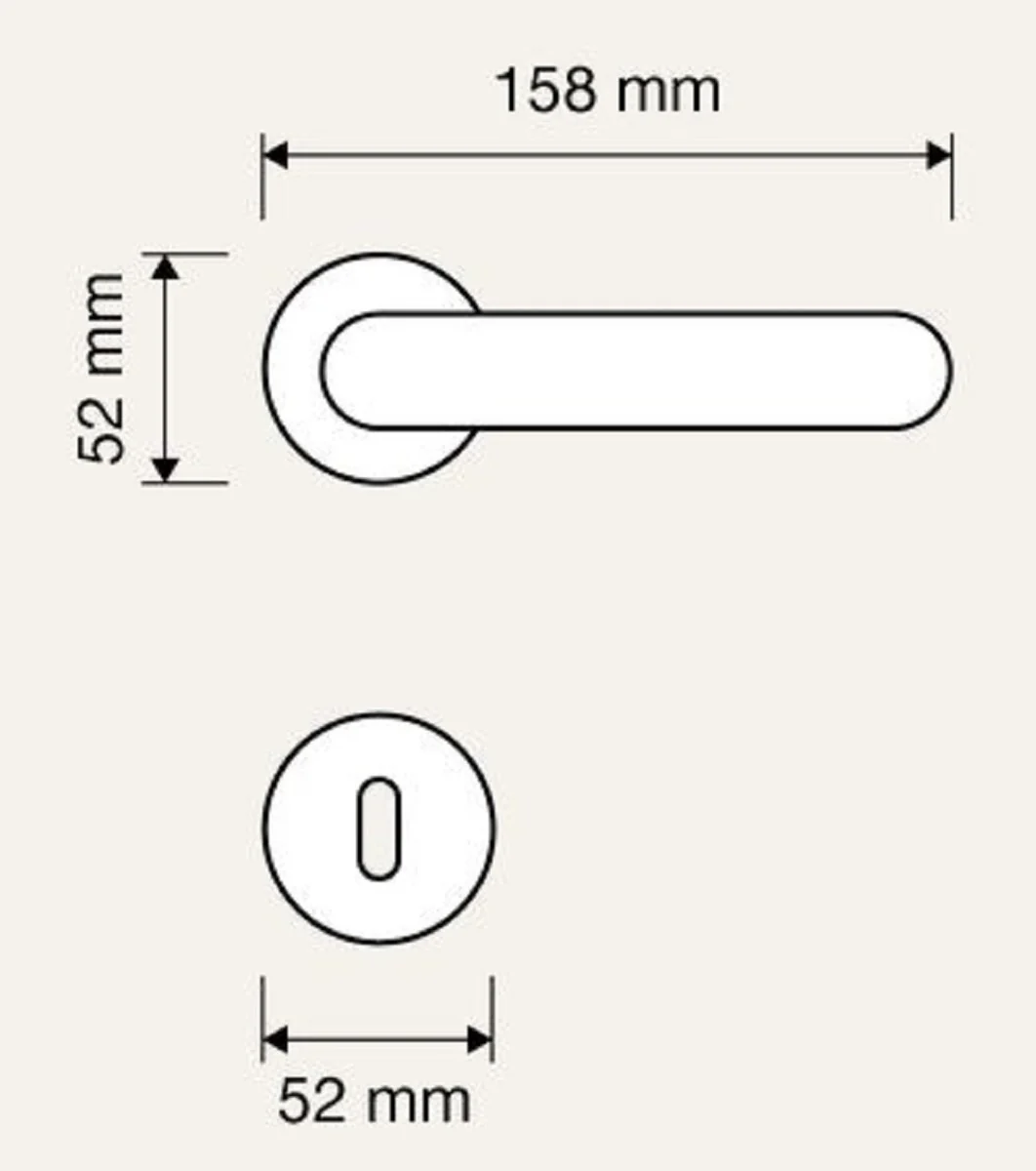 Luxury door handle set silver 15.8 x H. 5.2 cm - chrome-plated brass door handles with Swarovski crystal glass