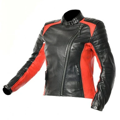 TINA LADY OVERLAP JACKET BLACK / RED