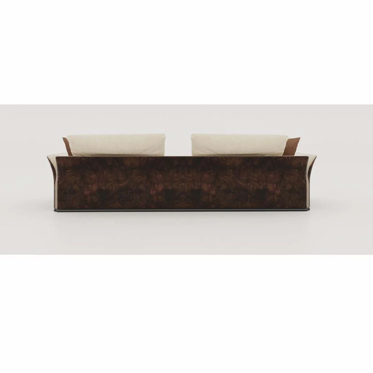 Luxury Sofa Cream / Dark Brown 215 cm - Living Room & Hotel Furniture